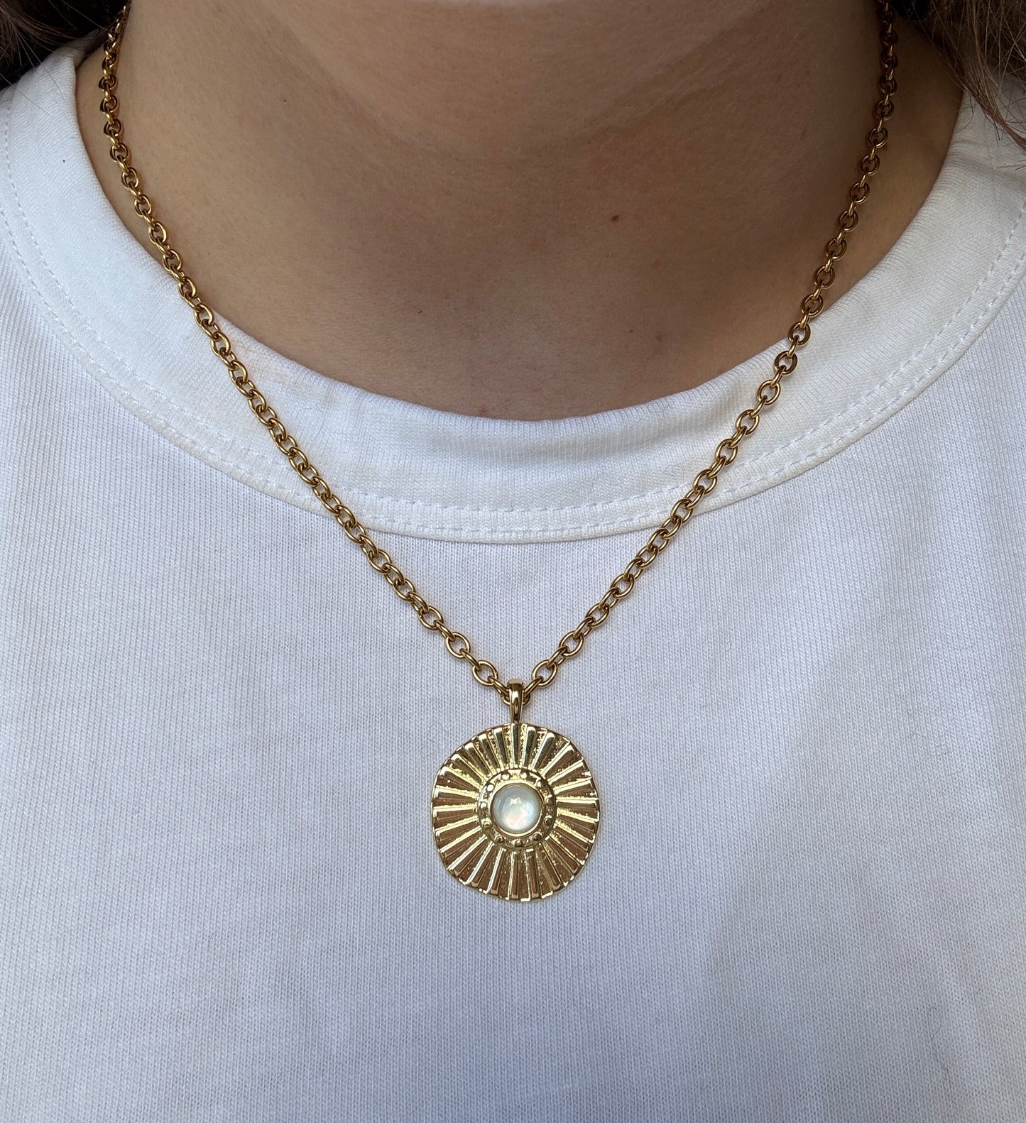 Gold Sun Necklace