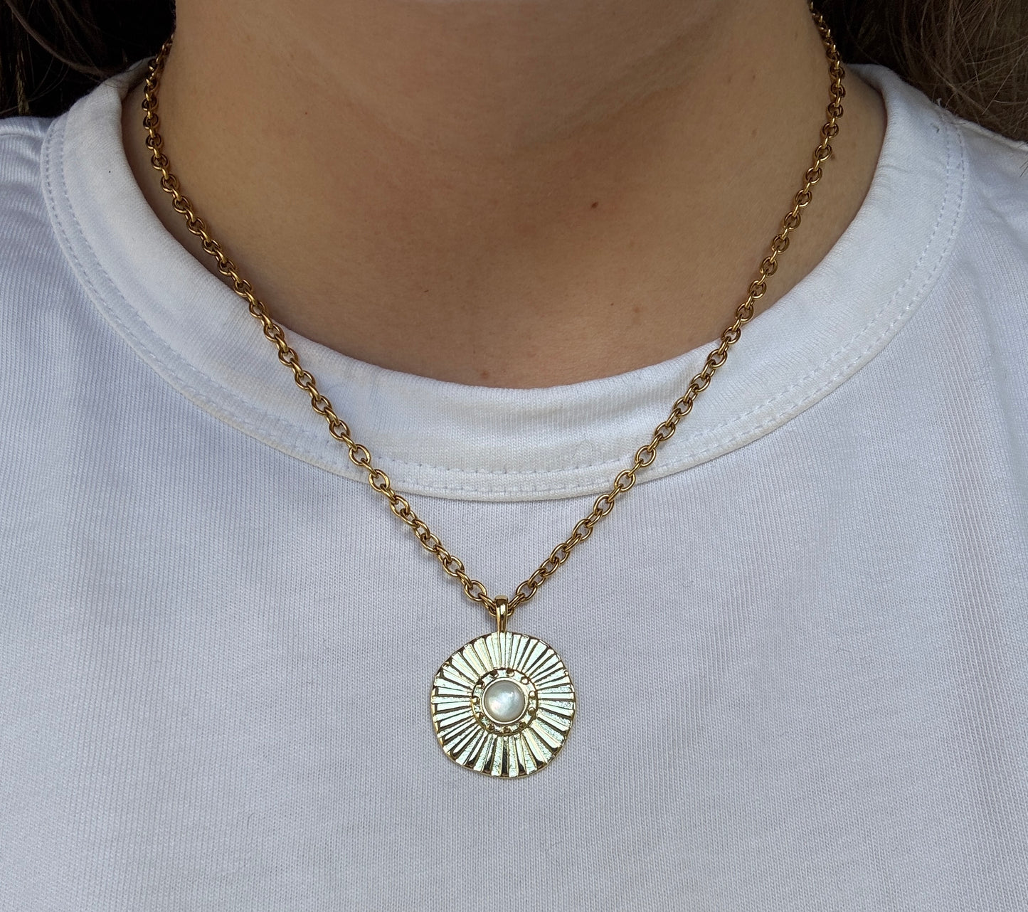 Gold Sun Necklace
